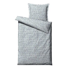 Sängset bomullssatin - 150x210 cm - Modern R. grå - Södahl