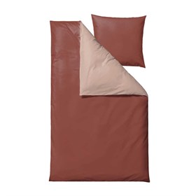 Sängset bomullssatin - 150x210 cm - Soft colour Terrakotta - Södahl