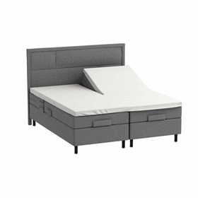 Kuvertlakan 1-split 210x210 cm - Formsytt U-split lakan - Supreme 400 TC - Satin - 100% Bomull - Vit - LUNA